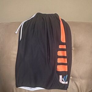 Black,Orange, White Reversable Men's Shorts
